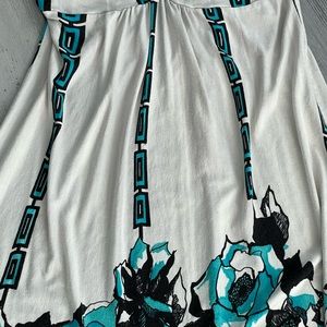 Venus strapless, neck tie dress